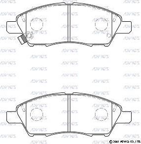 Тормозные колодки Advics. Артикул SN508P