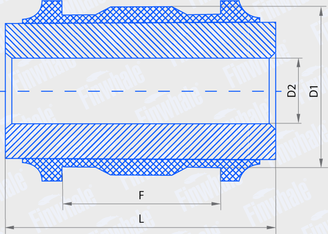 Сайлентблок заднего рычага подвески Finwhale. Артикул SB821