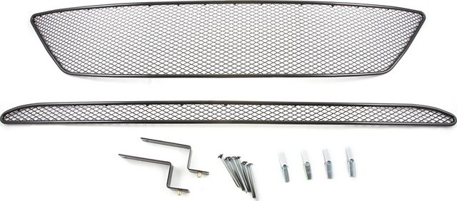 Сетка Arbori на решётку бампера, черная 15 мм для Hyundai ix35 2010-2013. Артикул 01-250310-15B