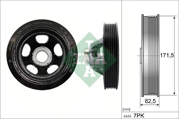 Шкив коленвала Ina. Артикул 544 0195 10