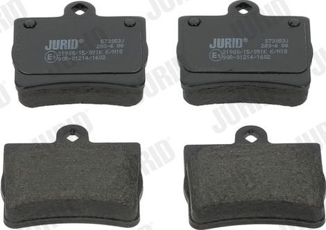 Тормозные колодки Jurid задние для Mercedes-Benz E-Класс I (W124) 1996-1997. Артикул 573053J