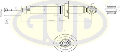 Амортизатор G.U.D.. Артикул GSA341368