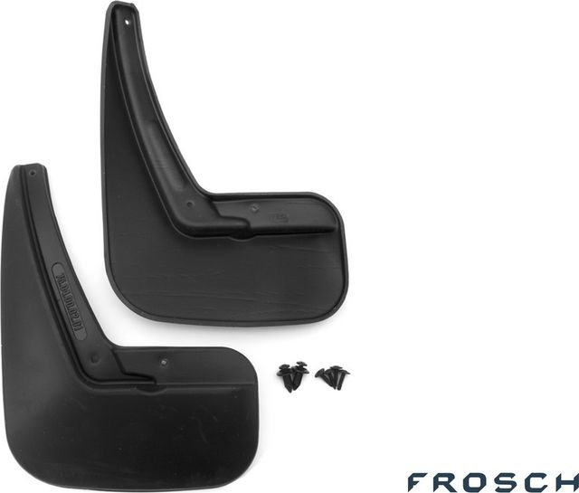 Брызговики Frosch (в коробке) задняя пара для Geely MK Cross хэтчбек 2010-2016. Артикул FROSCH.75.04.E11