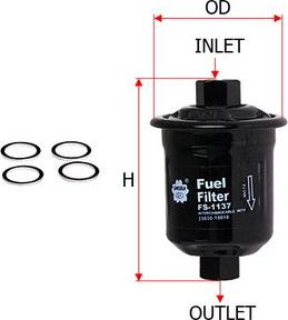 Топливный фильтр Sakura. Артикул FS-1137