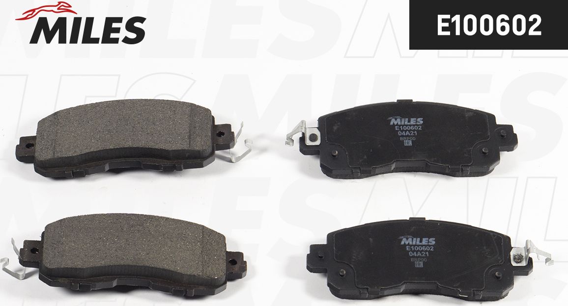 Тормозные колодки Miles (Semi-Metallic). Артикул E100602