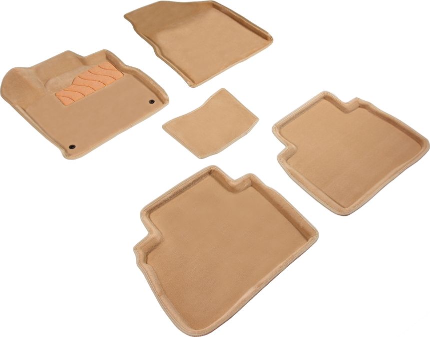 Коврики Seintex 3D ворсовые для салона Nissan Murano Z51 2008-2015. Бежевый. Артикул 87347