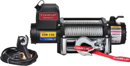 Лебёдка электрическая 12V COMEUP GIO 120 STD 12000 lbs 5443 кг (Стальной трос). Артикул 853832