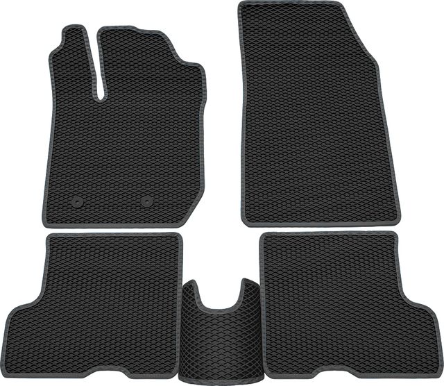 Коврики Rezkon EVA для салона Lada Xray Оptima 2015-2026 Серый кант. Артикул 9039055102