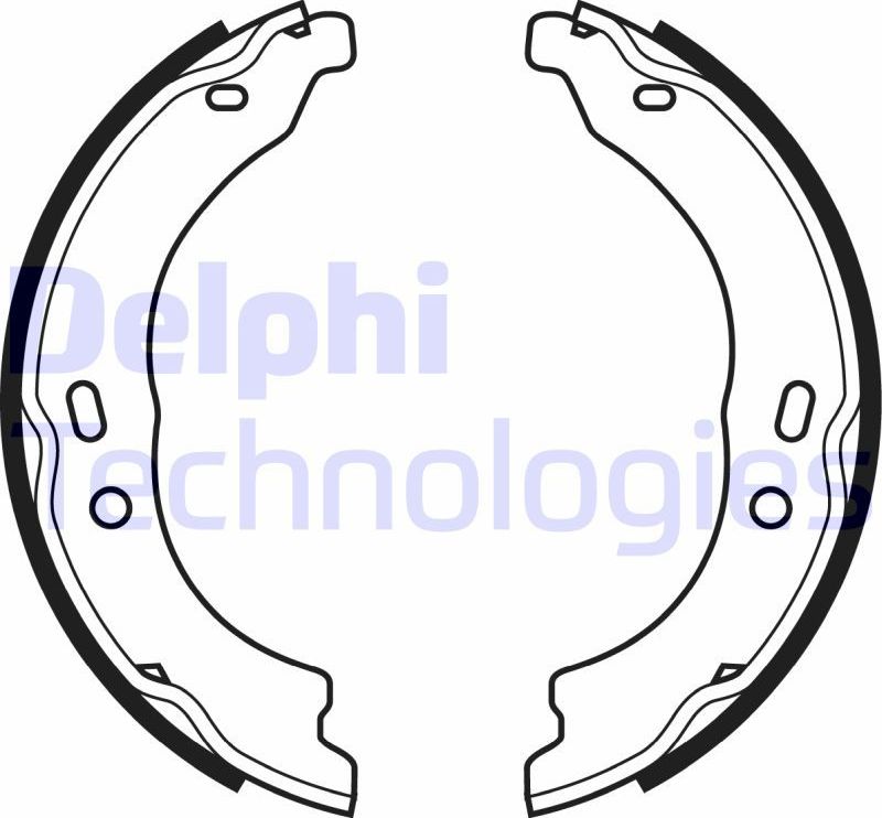 Тормозные колодки (стояночная тормозная система) Delphi. Артикул LS1978