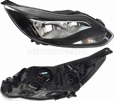 Фара FORD FOCUS III 11- черная (SAT). Артикул ST-431-11A4R-MLDEM2