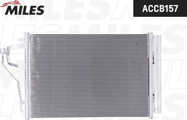 Радиатор кондиционера (конденсатор) Miles для Hyundai Elantra V (MD) 2011-2013. Артикул ACCB157