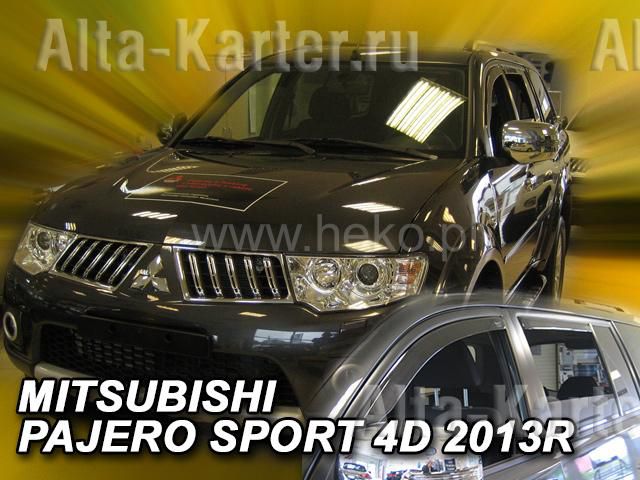Дефлекторы Heko для окон Mitsubishi Pajero Sport II 2013-2016. Артикул 23370