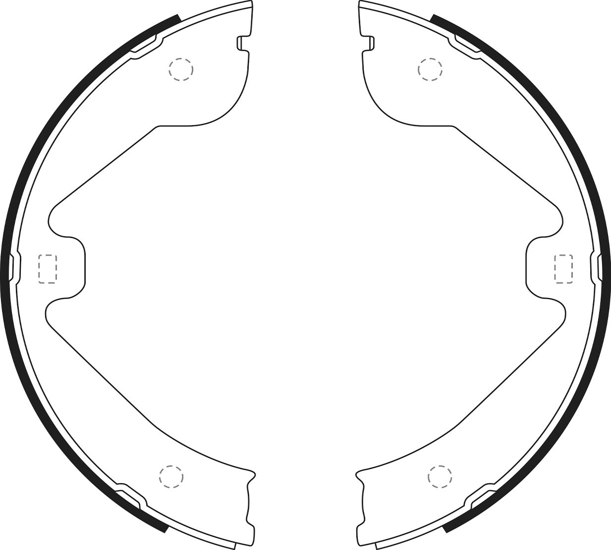 Тормозные колодки (стояночная тормозная система) NiBK. Артикул FN0638