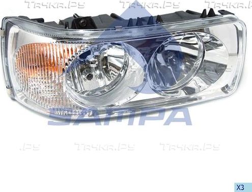 Фара передняя основная Sampa правая для DAF XF 105 2005-2026. Артикул 051.089