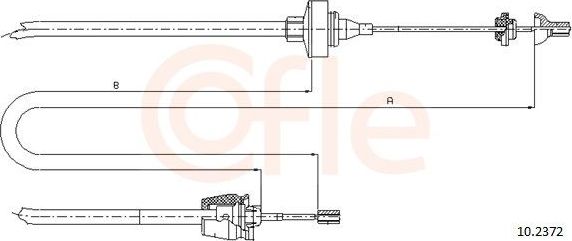 Трос сцепления Cofle. Артикул 10.2372
