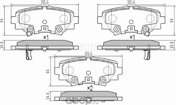 Колодки тормозные задние MAZDA 3 13- (SAT). Артикул STB4Y02648ZA