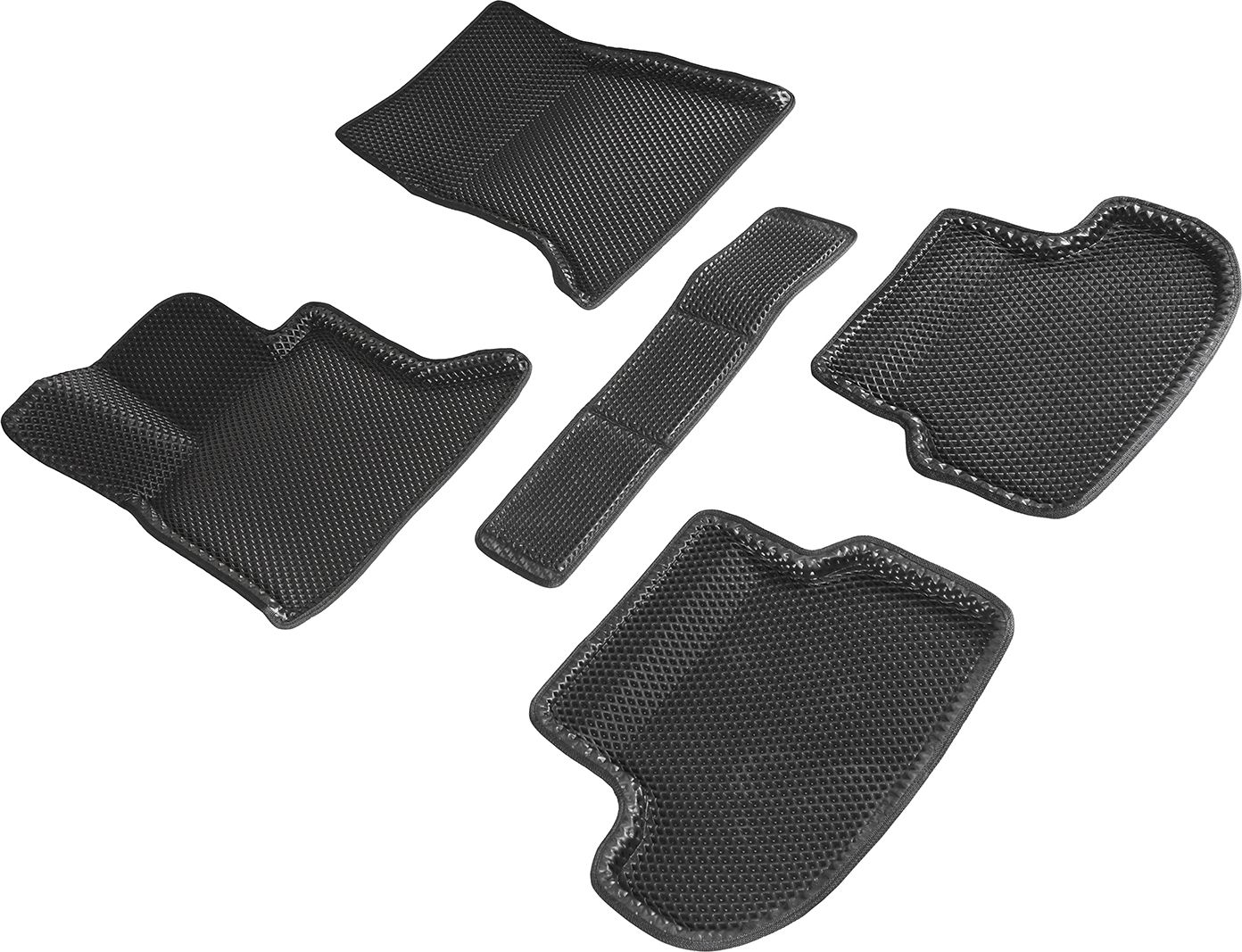 Коврики Seintex 3D EVA ромб для салона BMW 5 F10 2013-2016 ЧЕРНЫЕ. Артикул 95273