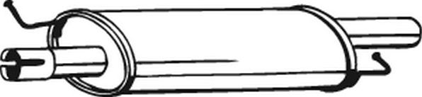 Глушитель (средняя часть) резонатор Bosal для Volkswagen Multivan T5 2003-2009. Артикул 233-575