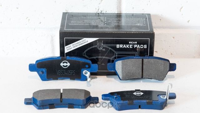 Колодки тормозные дисковые задние (Vite). Артикул VBS3405PS