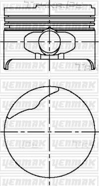 Поршень Yenmak для Renault Logan I 2004-2015. Артикул 31-04166-050