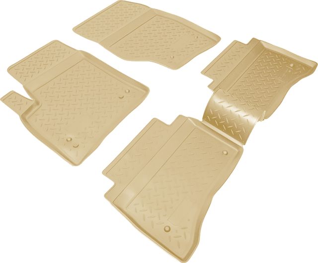 Коврики Норпласт для салона Porsche Cayenne I 2002-2009 БЕЖЕВЫЕ. Артикул NPL-Po-66-31-B