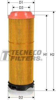 Воздушный фильтр  Tecneco Filters. Артикул AR12133/1