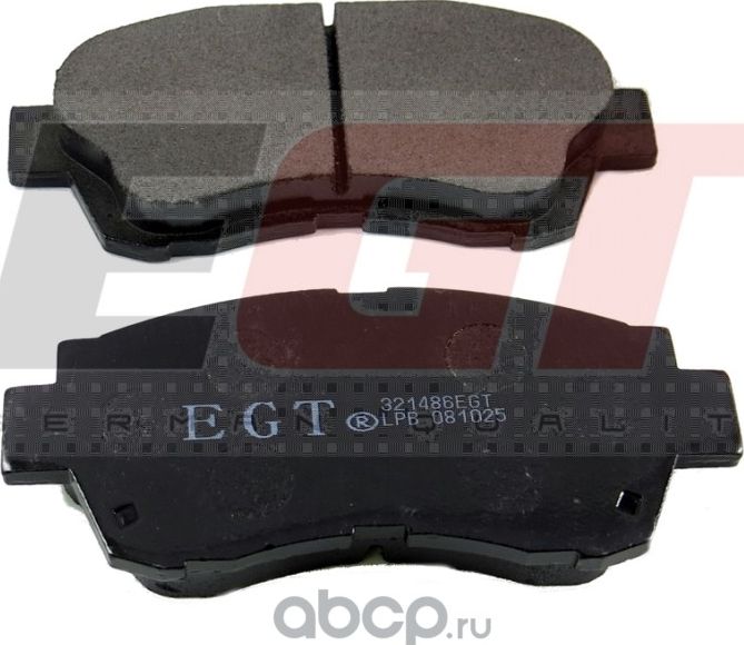 Brake Pads Front 1992-96 Lexus ES300 + 1990-92 Lexus LS400 + 1992-98 Lexus SC300 (EGT). Артикул 321486EGT