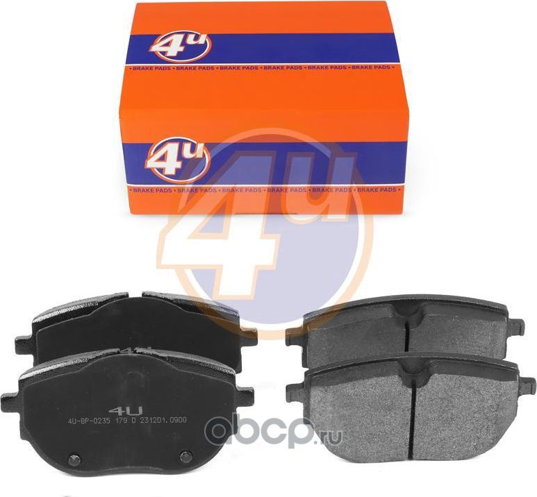 КОЛОДКИ ПЕР VW MULTIVAN T6 (SGF, SGM, SGN, SHM, SHN) TRANSPORTER T6 / CARAVELLE (4U). Артикул 4UBP0235