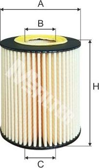 Масляный фильтр MFilter для Mercedes-Benz Viano I (W639) 2006-2014. Артикул TE 4030