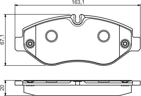 Тормозные колодки Bosch. Артикул 0 986 495 113