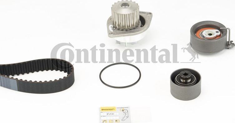 Помпа (водяной насос) с комплектом ремня ГРМ ContiTech. Артикул CT1065WP1