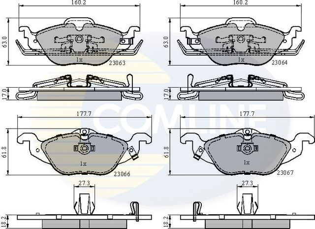 Тормозные колодки Comline Comline. Артикул CBP3584