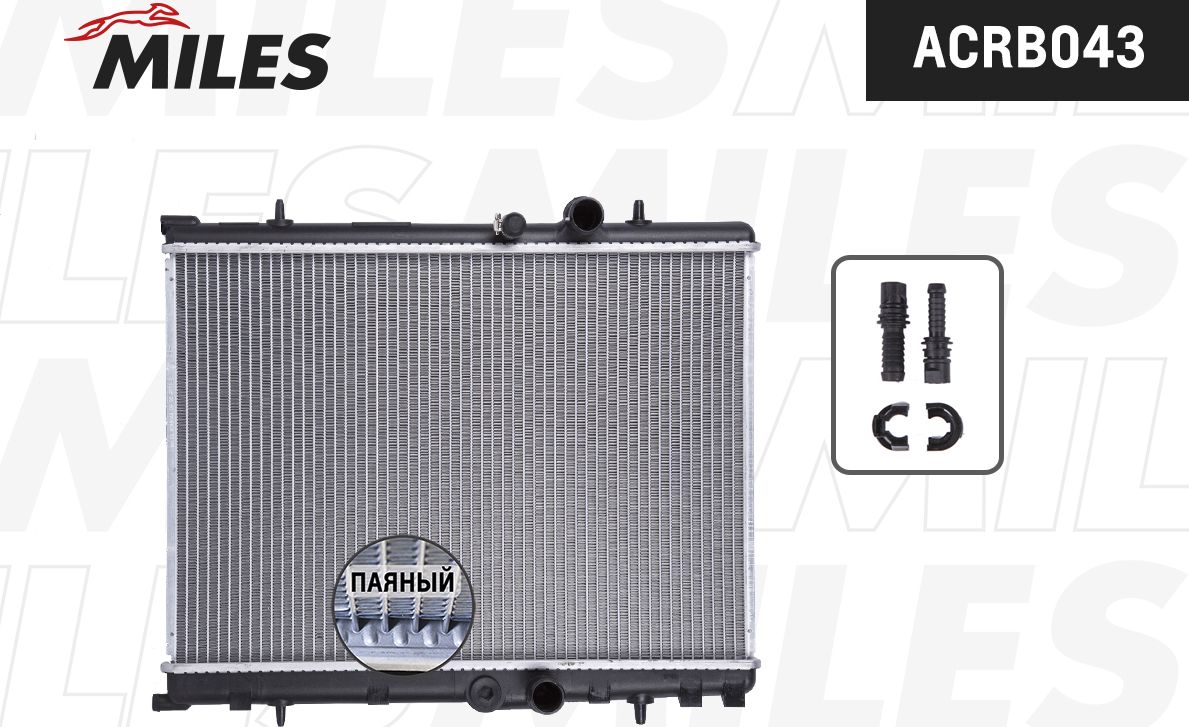 Радиатор охлаждения двигателя Miles (алюминий). Артикул ACRB043