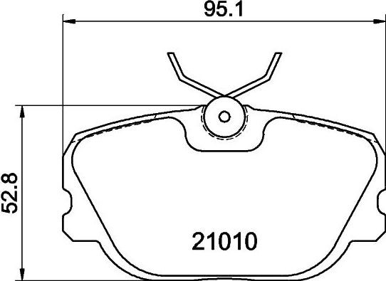 Тормозные колодки Hella Pagid передние для Volvo 480 1986-1996. Артикул 8DB 355 017-941