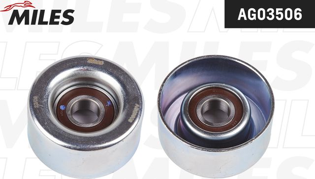 Натяжной ролик (натяжитель) приводного поликлинового ремня Miles. Артикул AG03506
