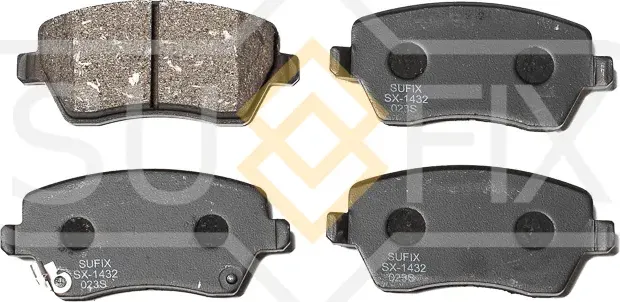Колодки тормозные дисковые | перед прав/лев | (Sufix). Артикул SX-1432