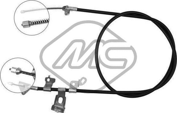 Трос ручника (тросик ручного тормоза) Metalcaucho левый для Toyota Echo 2001-2005. Артикул 83473