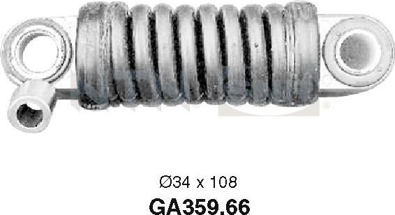 Натяжной ролик (натяжитель) приводного поликлинового ремня NTN / SNR. Артикул GA359.66