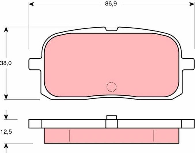 Тормозные колодки TRW. Артикул GDB3225