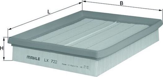 Воздушный фильтр Mahle. Артикул LX 722