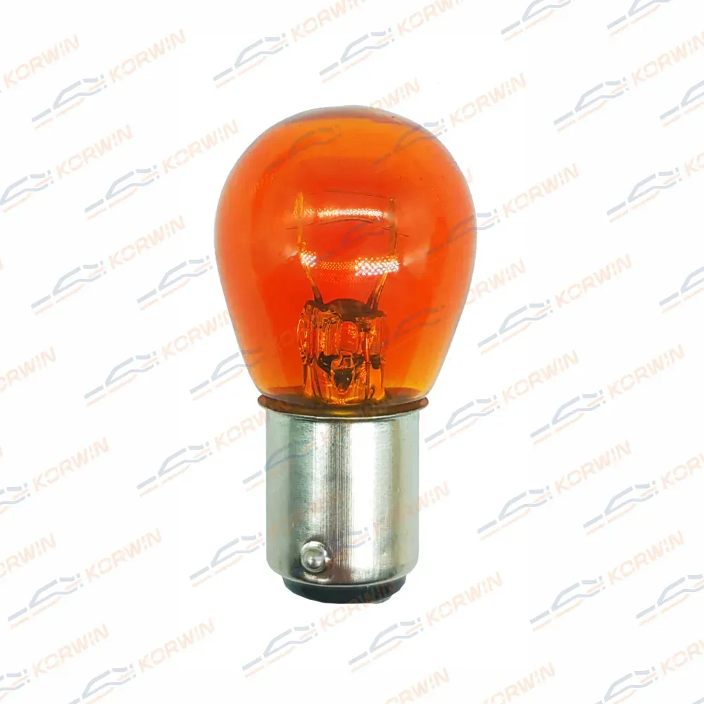 Лампа накаливания (P21/5W (S25) 12V 21/5W BA15d AMBER) (уп. 10 шт.) KORWIN KWYN0008 Korwin. Артикул KWYN0008