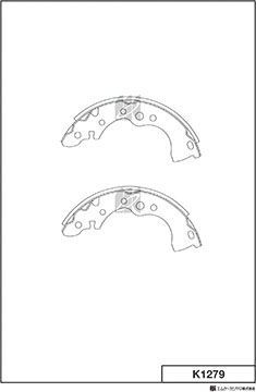 Тормозные колодки MK Kashiyama задние для Nissan Almera Classic I 2006-2013. Артикул K1279