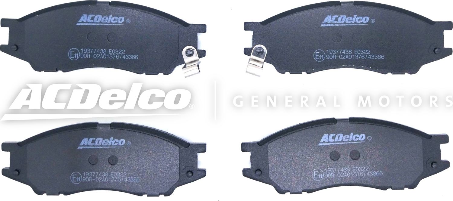 Тормозные колодки ACDelco. Артикул 19377438