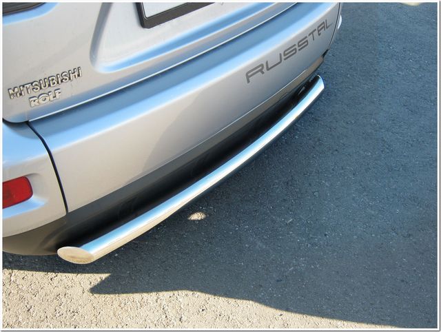 Защита RusStal заднего бампера d76 (дуга) для Mitsubishi Outlander XL 2010-2012. Артикул MNZ-000114