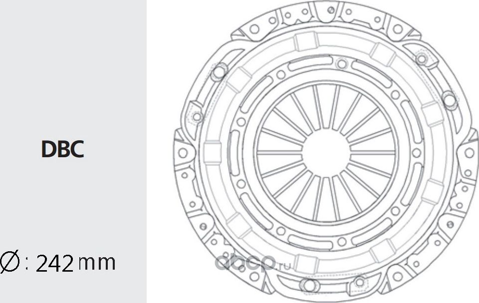 Корзина сцепления (Valeo). Артикул NSC23