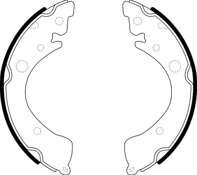 Тормозные колодки NiBK задние для Honda Integra I 1985-1989. Артикул FN5519