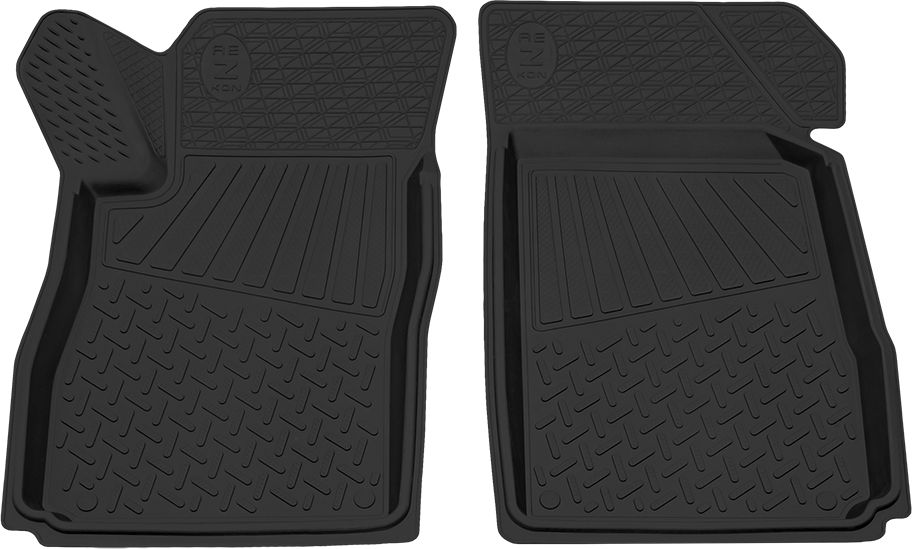 Коврики Rezkon резиновые передние для салона Chevrolet Aveo II 2012-2015. Артикул 1512005200