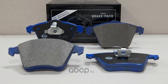 Передние колодки Volvo S40 II (MS)/C70 II, Saab 9-3 (YS3F), Opel Vectra C, Mazda (Vite). Артикул VBS1607PS