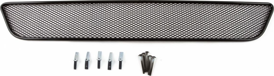 Сетка Arbori на решётку бампера, черная 10 мм для VOLVO XC60 2008-2010 для автомобилей без переднего парктроника. Артикул 01-540308-101