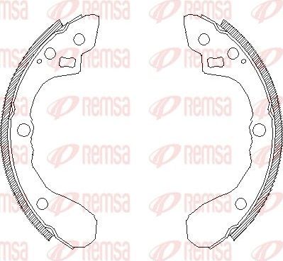 Тормозные колодки Remsa. Артикул 4080.00